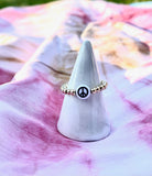 Peace Gold Filled Beaded Ring - 3mm