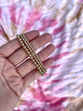 Gold Filled Beaded Bracelet - 4mm